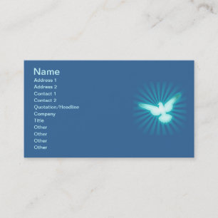 Peace dove business card
