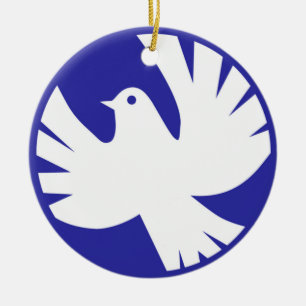 PEACE DOVE CERAMIC TREE DECORATION