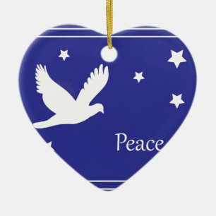 Peace Dove Ceramic Tree Decoration