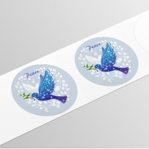 Peace Dove Classic Round Sticker