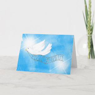 peace dove holiday card