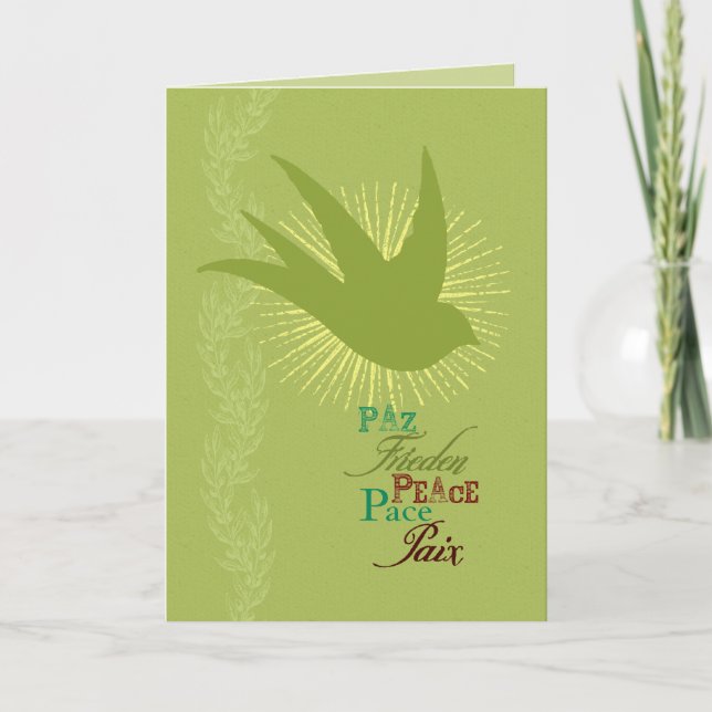 Peace Dove Holiday Card (Front)
