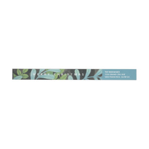 Peace Dove Illustrated Christmas Wrap Around Label