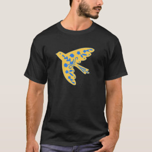 Peace Dove In Ukrainian Flag Colours - Dove Ukrain T-Shirt