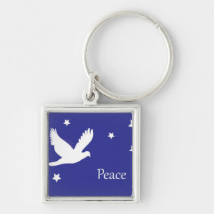 Peace Dove Key Ring