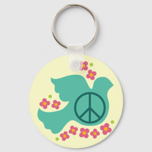 Peace Dove Key Ring