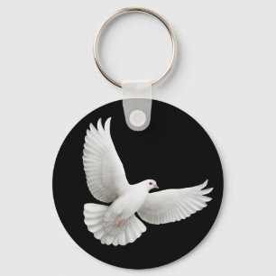 Peace Dove Keychain