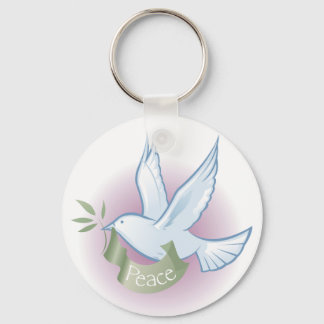 Peace Dove Keychain