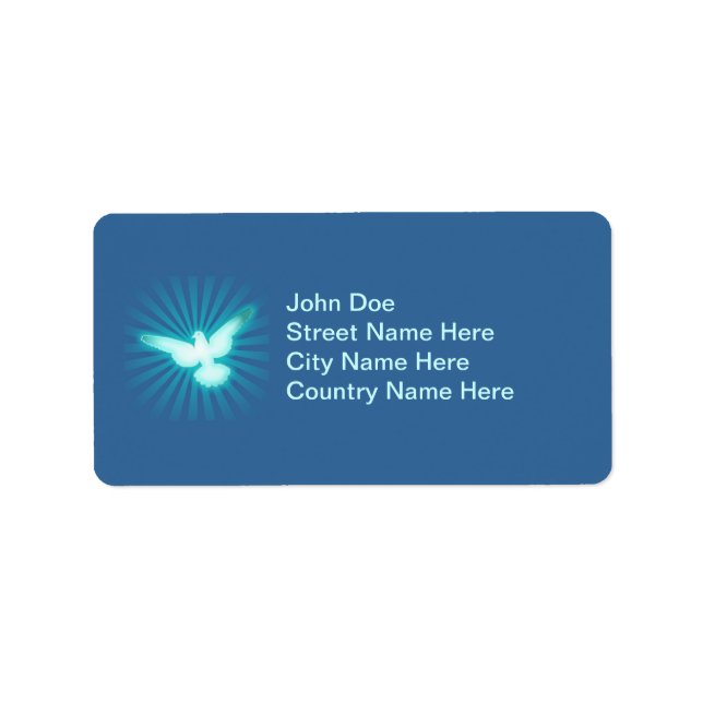 Peace dove label (Front)