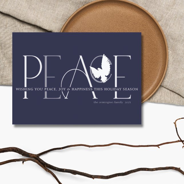 Peace Dove Love Joy Holiday Card (Creator Uploaded)