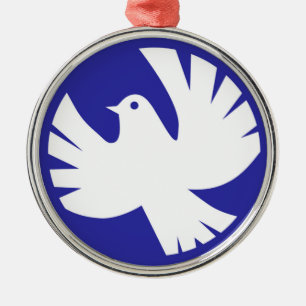 PEACE DOVE METAL TREE DECORATION
