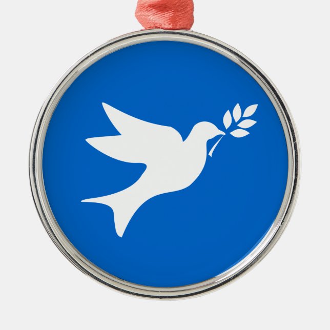 Peace Dove Metal Tree Decoration (Front)