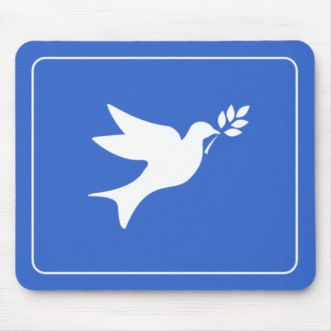 Peace Dove Mouse Mat (Front)