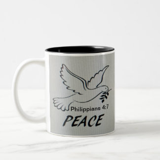 Peace Dove Mug with Scripture