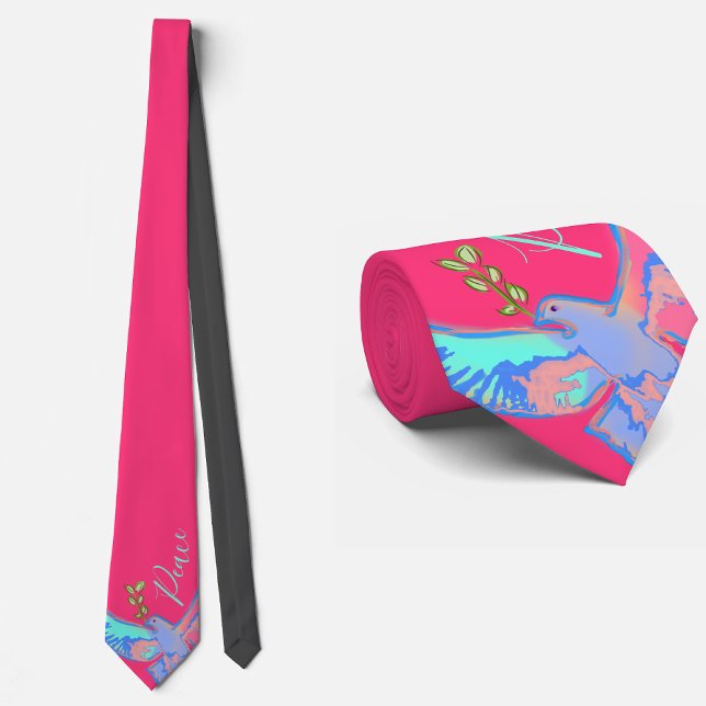Peace dove, no war yellow tie (Creator Uploaded)