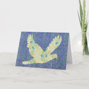Peace Dove Pattern on Pattern Art Note Card 1