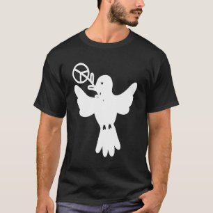 Peace Dove Peace Sign White Dove Peace T-Shirt
