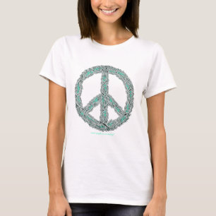 Peace dove sign cool graphic art t-shirt design