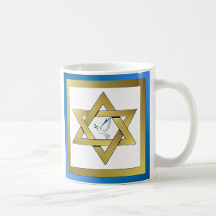 Peace Dove Star Of David Mug