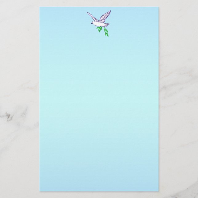 Peace Dove Stationery (Front)