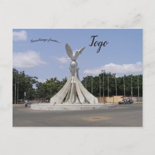 Peace Dove Statue in Lomé Togo Postcard