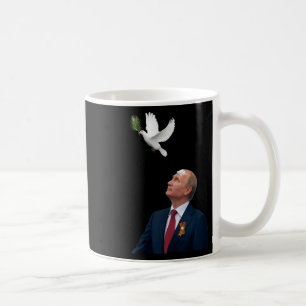 Peace Dove Stop Puck Futin Hands Off Ukraine Suppo Coffee Mug