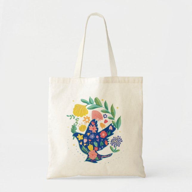 Peace Dove Tote Bag (Front)