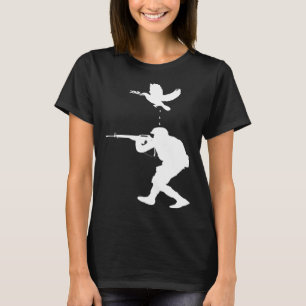 Peace Dove vs Soldier Anti War Peace T-Shirt