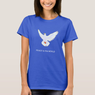 Peace Dove with Editable Text T-Shirt