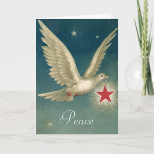 Peace Dove with Star Christmas Holiday Custom