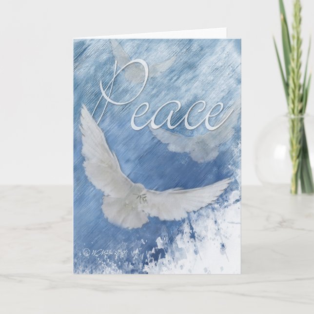 Peace Doves Holiday Card (Front)