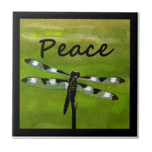 Peace Dragonfly Tile