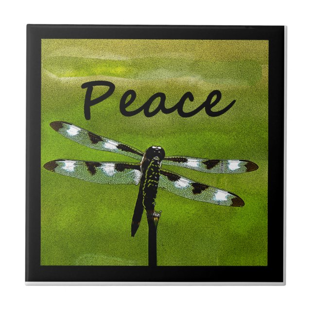 Peace Dragonfly Tile (Front)