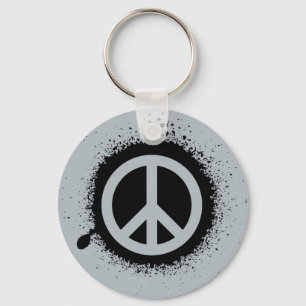 Peace drip key ring