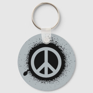Peace drip key ring