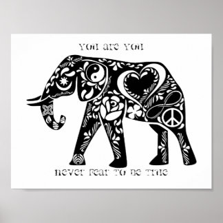 Peace Elephant Poster