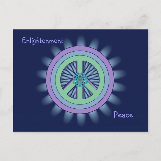 Peace & Enlightenment Lotus Postcard (Front)