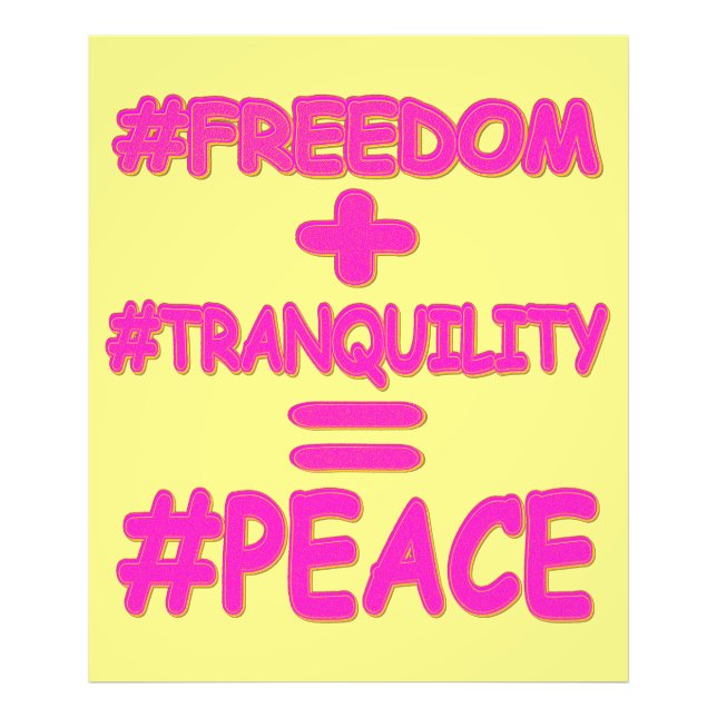 "PEACE EQUATION" Cute Design. Buy Now  Photo Print (Front)