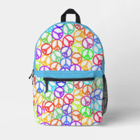 Peace Everywhere Multicolor Groovy Peace Signs