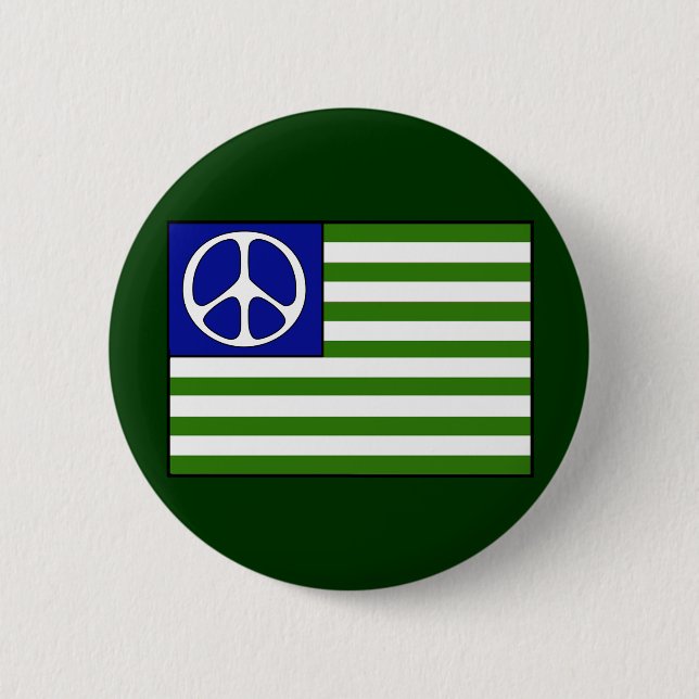 Peace Flag 6 Cm Round Badge (Front)