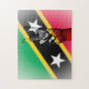 Peace Flag of Saint Kitts. Jigsaw Puzzle