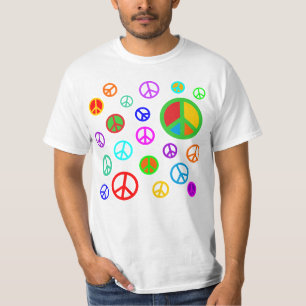 PEACE - Flat pattern multicolored + your backgr. T-Shirt
