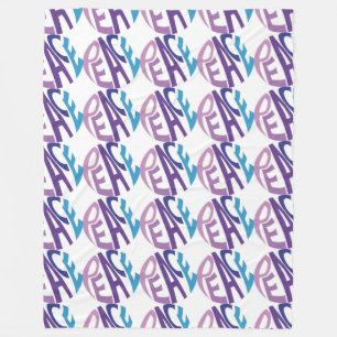 PEACE  FLEECE BLANKET