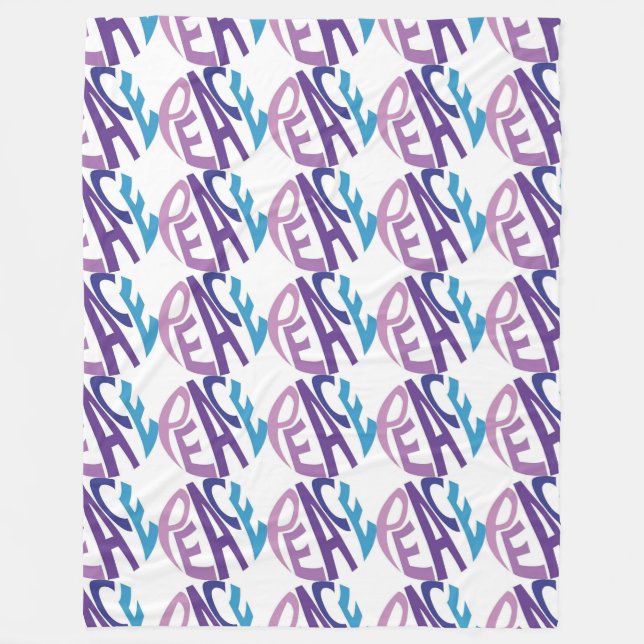 PEACE  FLEECE BLANKET (Front)