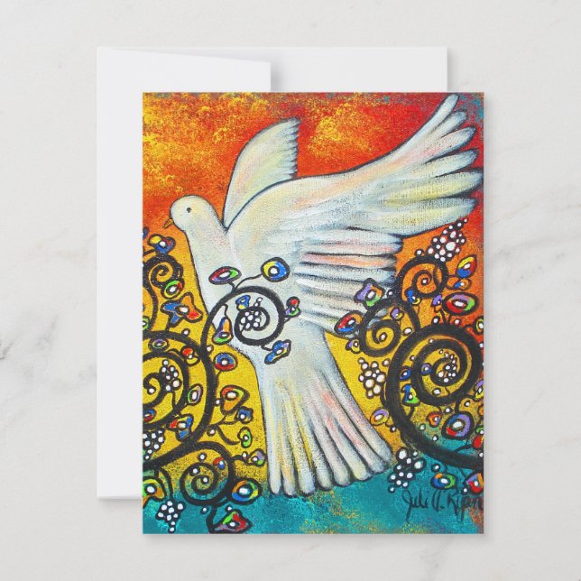 Peace Flew In Holiday Card (Front)