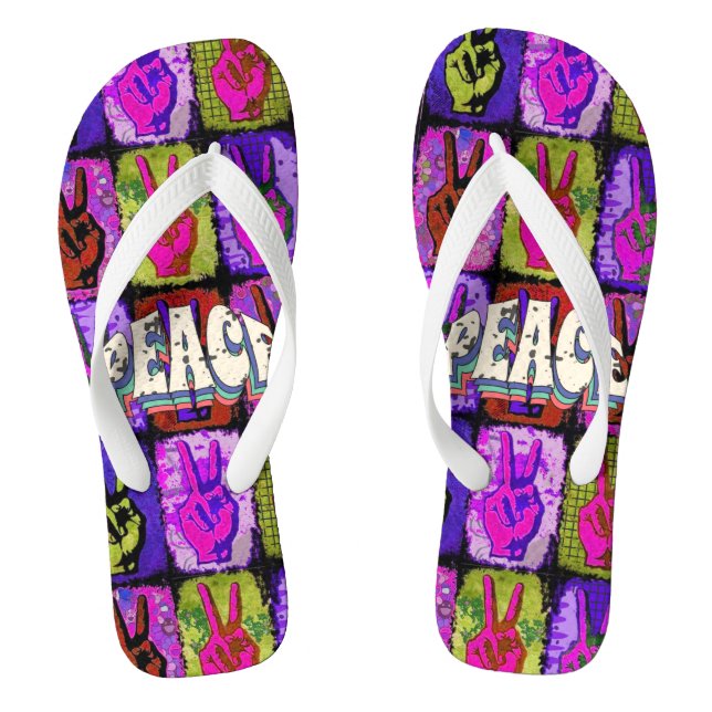 Peace Flip Flops (Footbed)