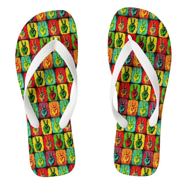 Peace Flip Flops (Footbed)