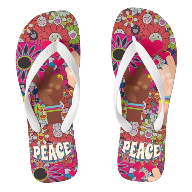 Peace Flip Flops (Footbed)