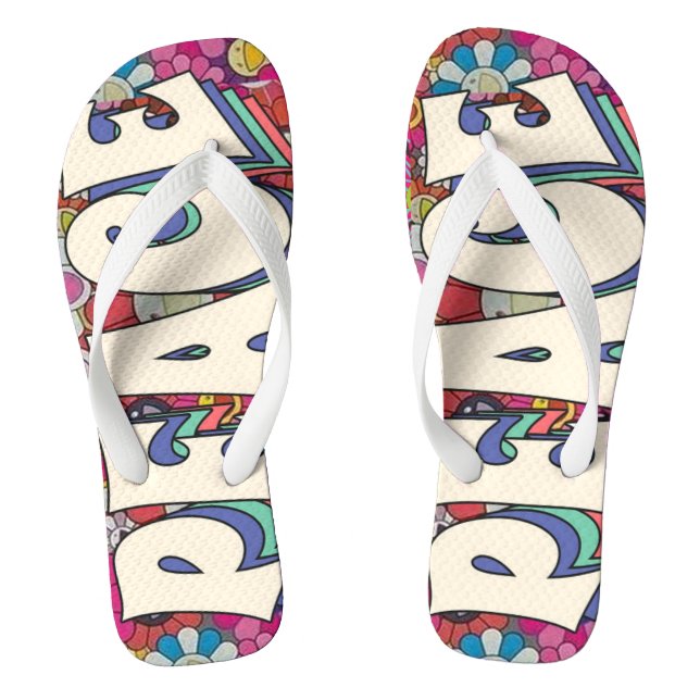 Peace Flip Flops (Footbed)