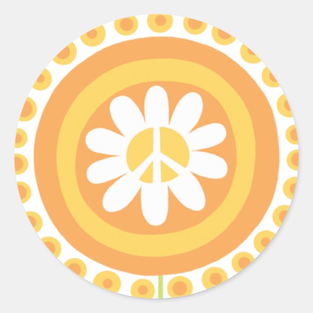 Peace Flower Stickers (Front)